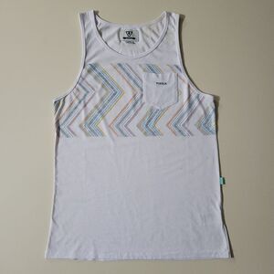 Vissla Men's Graphic White Tank Top